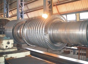 Repairing Rotor Shaft of steam turbine on SUT 160